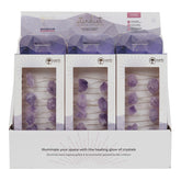 Wholesale Raw Crystal Gemstone String Lights Displayer of 6